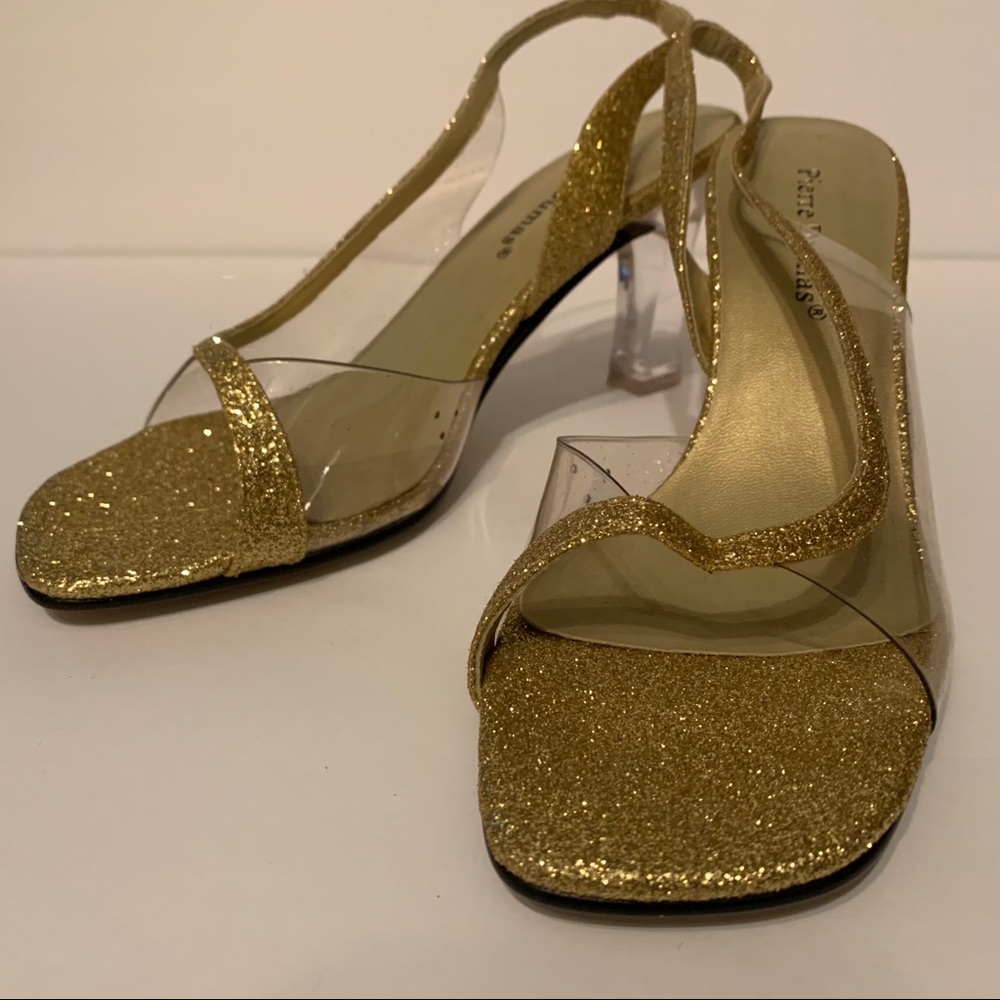 Pierre Dumas gold heels